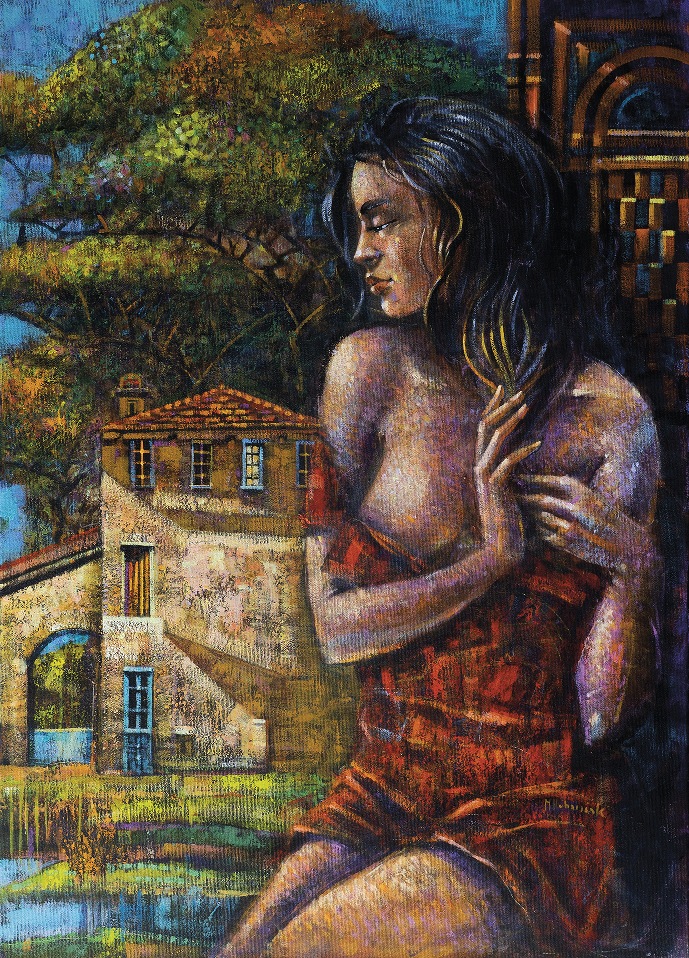 Maciej Urbaniak, Warkocz, 70x50cm