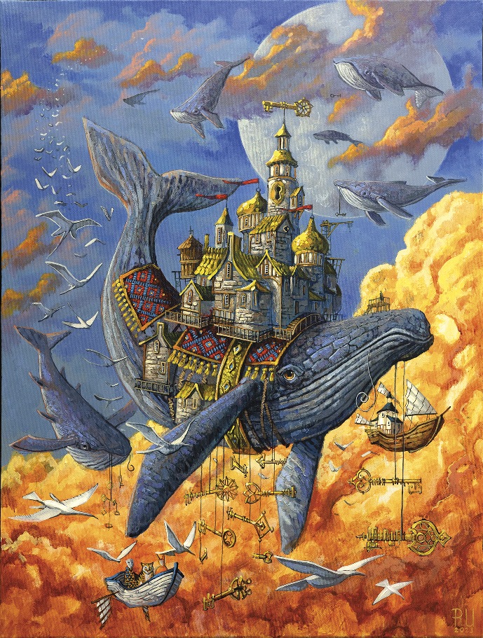Roch Urbaniak, Klucznik, 80x60cm