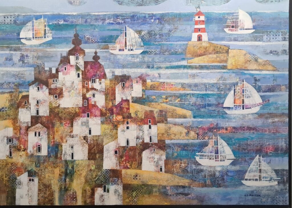 Wyspa z latarnią morską 100x140